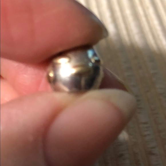 Pandora type bead 14 Mt and sterling silver geomet - Picture 2 of 4